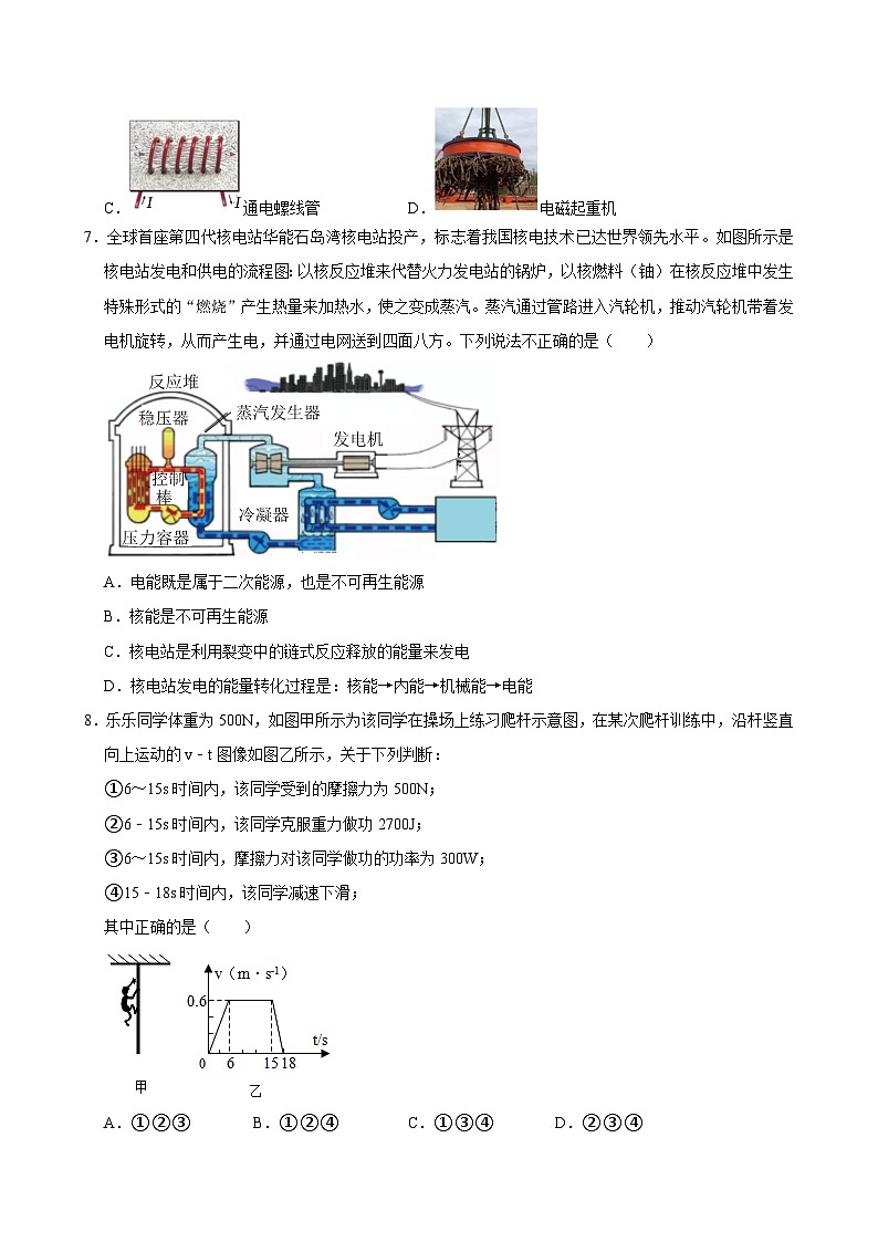2024年湖北省武汉市江汉区中考物理模拟试卷（二）03