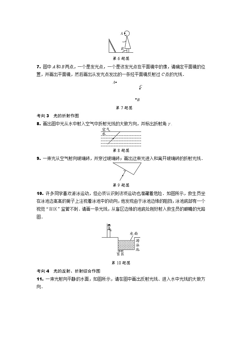 2024山东中考物理二轮微专题 作图题专项训练  (含答案)02