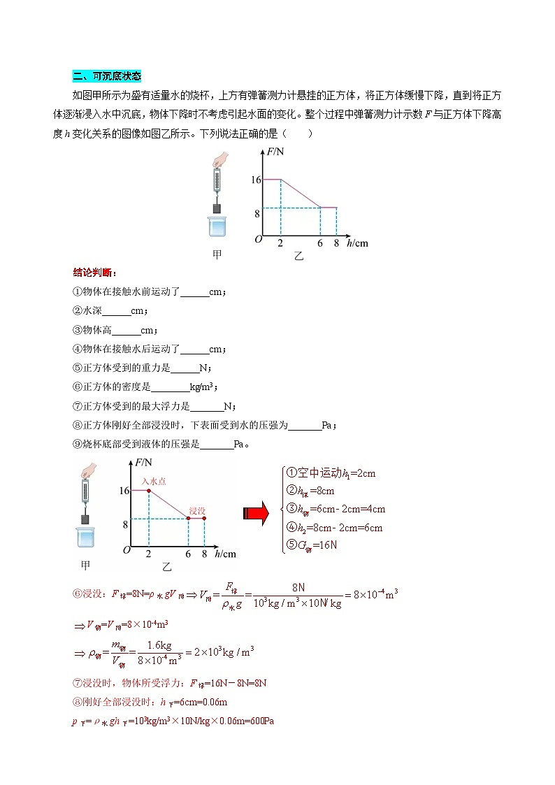 2024年中考物理复习《物体浮力问题探究》（精品讲义）第2页