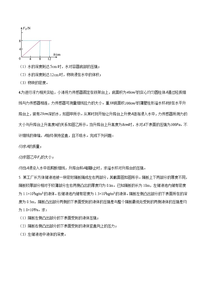 中考物理必考重难点压轴专题精炼(高分突破)专题21综合应用题里的压强与浮力综合计算问题(原卷版+解析)02