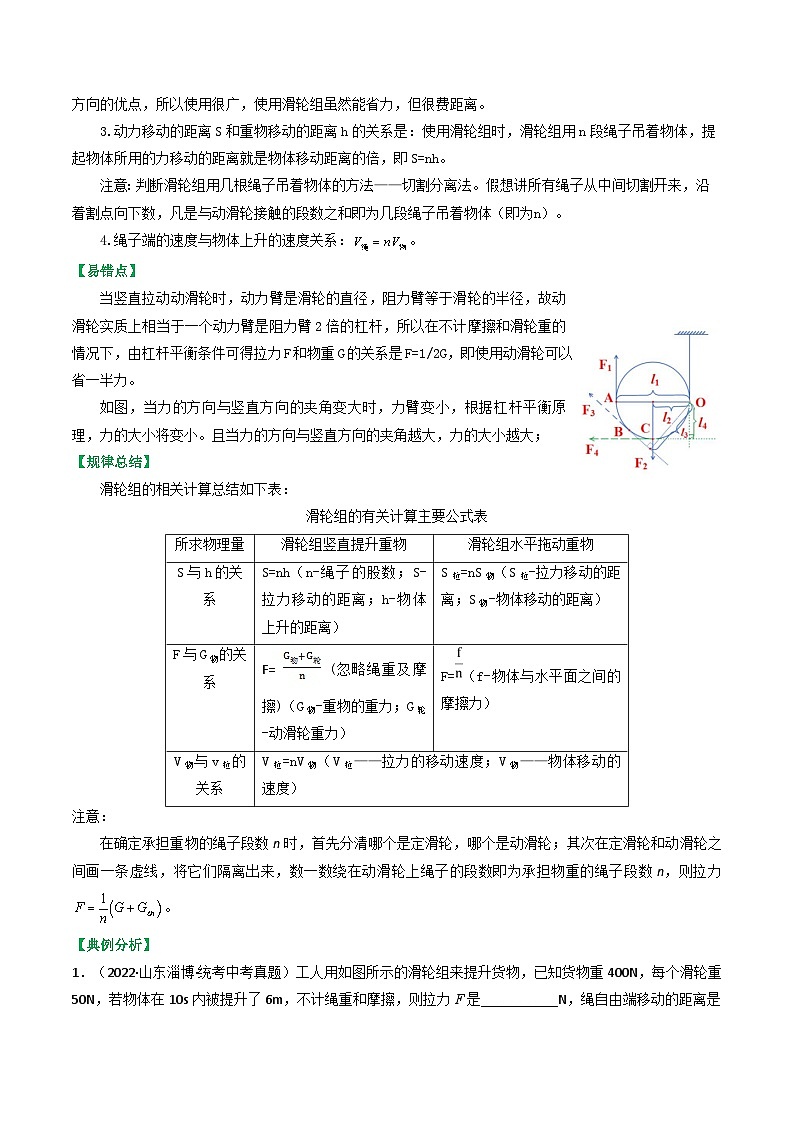 沪科版八年级物理全一册同步练习10.2滑轮及其应用(原卷版+解析)第2页