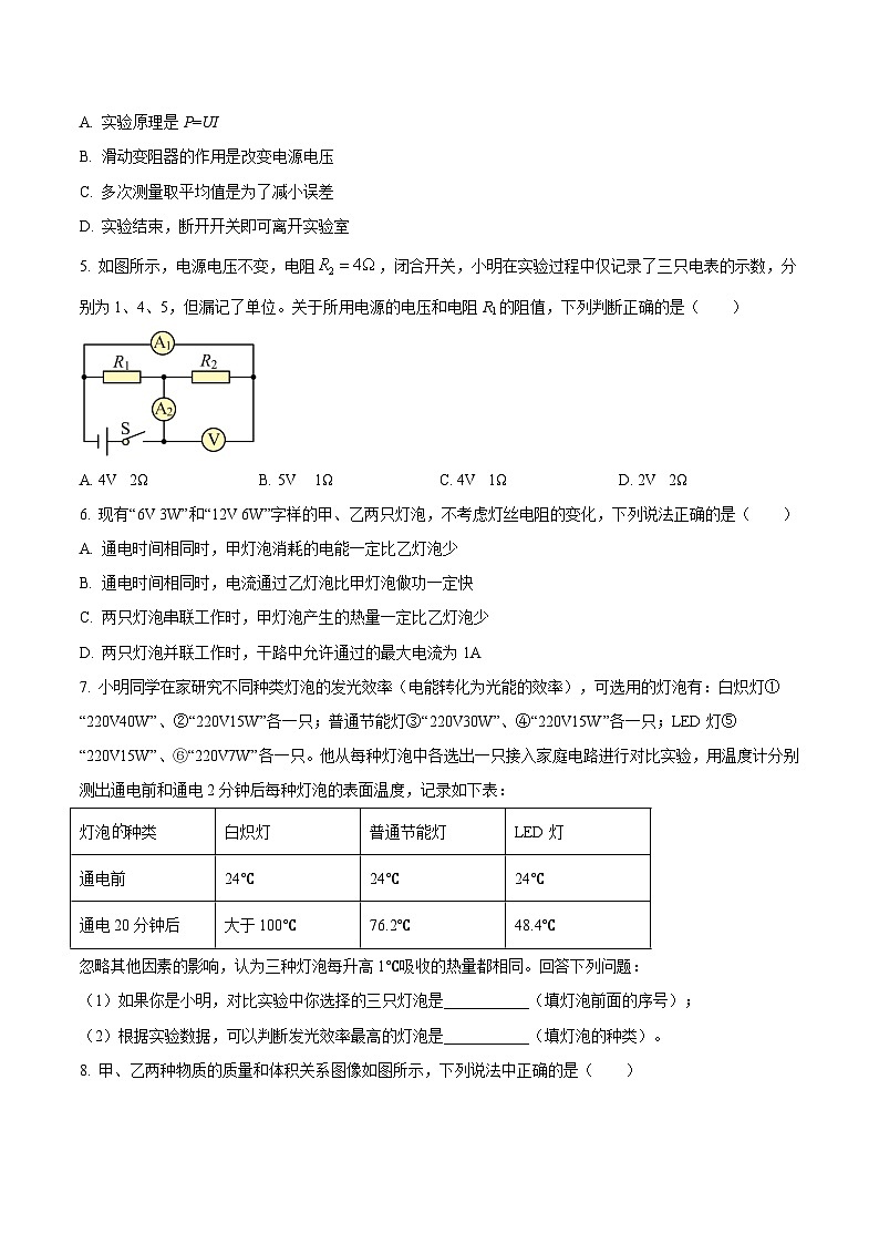 物理中考30个特色重点专题再巩固(三轮复习查缺补漏)专题07物理科学方法类问题(原卷版+解析)第2页