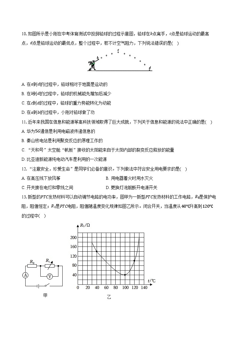 2024年内蒙古呼伦贝尔市鄂伦春中考物理二模试卷（含解析）第3页