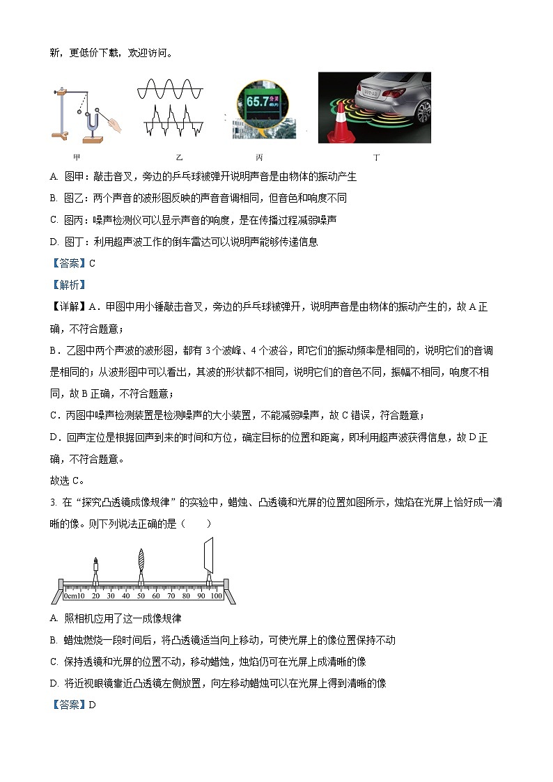 2024年山东省济宁市中考模拟预测物理试题第2页