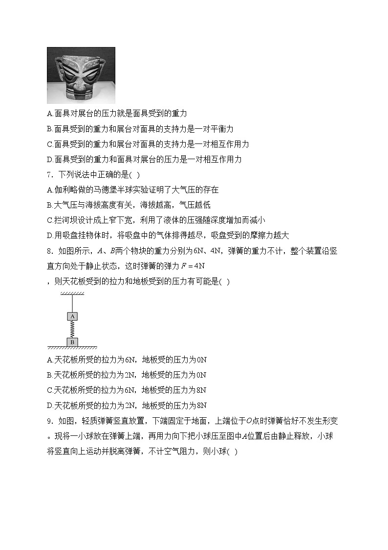 江苏省南通市海安市十三校联考2023-2024学年八年级下学期5月月考物理试卷(含答案)第2页