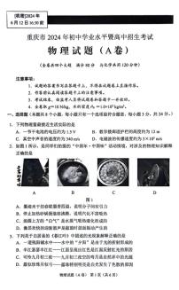 2024年重庆中考物理真题（A卷）