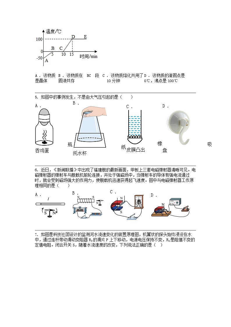 广东省东莞市常平镇2024年中考物理二模试卷02