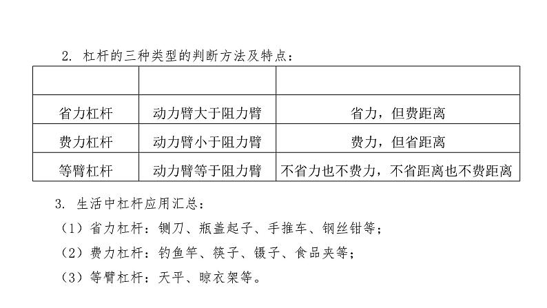 2024年中考物理教材知识梳理杠杆及杠杆的平衡条件课件第4页