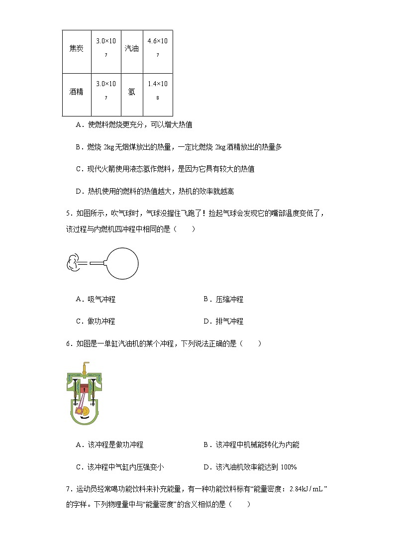 2024年中考物理专题训练内能的利用含答案第2页
