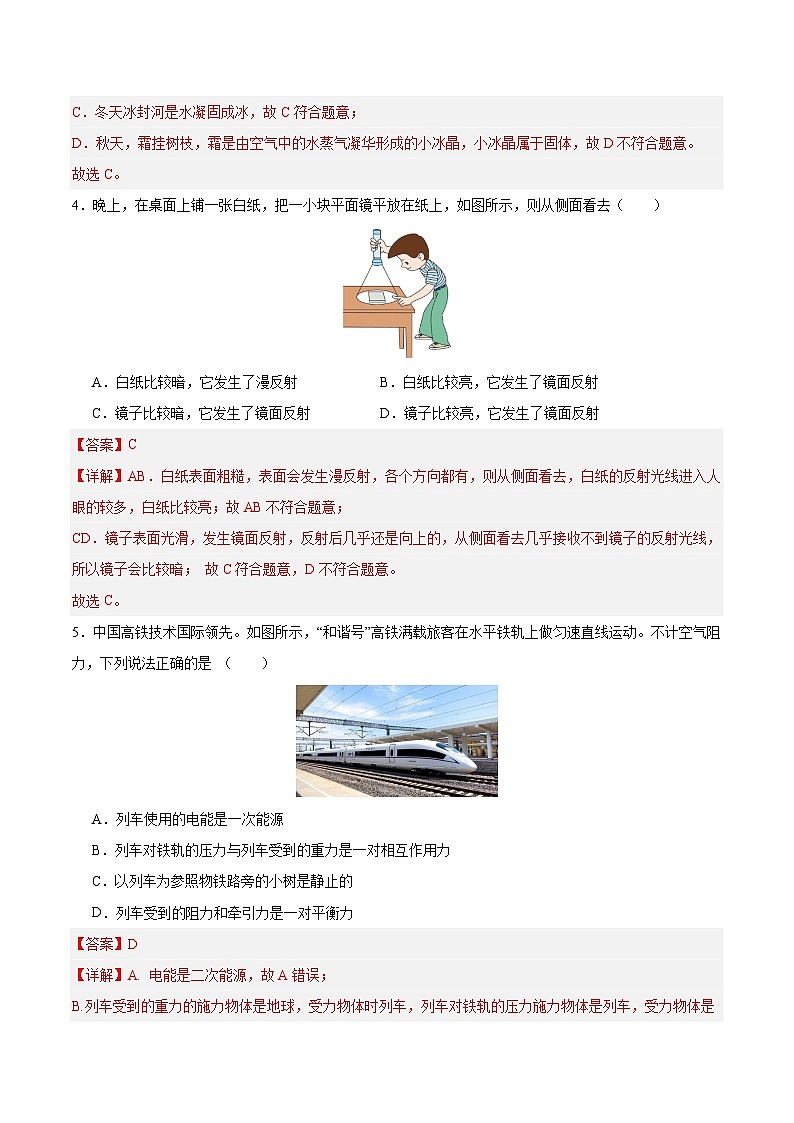 2024年中考押题预测卷（湖南省卷）-物理（全解全析）第3页