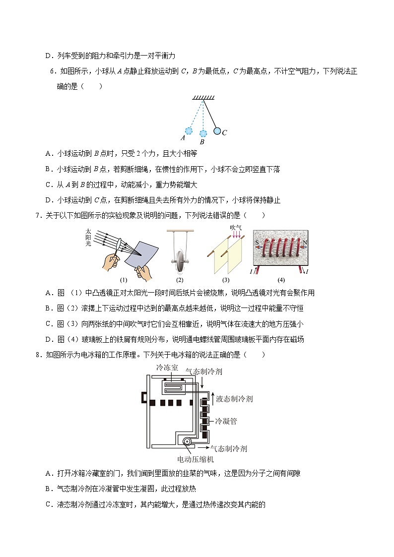 2024年中考押题预测卷（湖南省卷）-物理（考试版）A4第3页