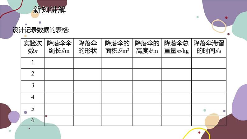 教科版物理八年级上册 第一章 3.活动：降落伞比赛课件第7页