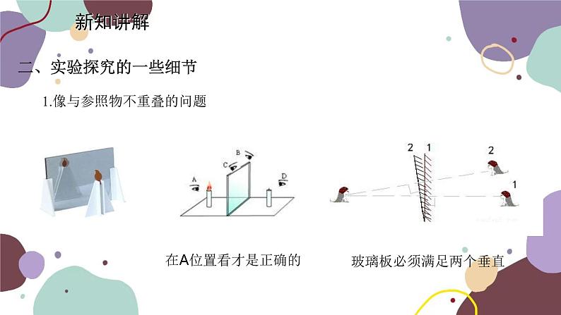 教科版物理八年级上册 第四章 3.科学探究：平面镜成像课件07