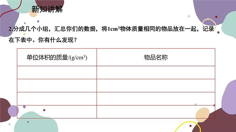 教科版物理八年级上册 第六章 2.物质的密度课件08