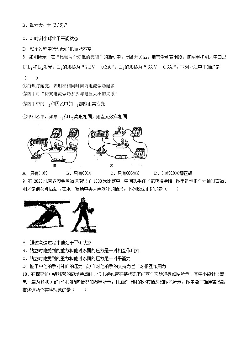 2024年江苏省扬州市仪征市九年级中考三模物理试题第3页