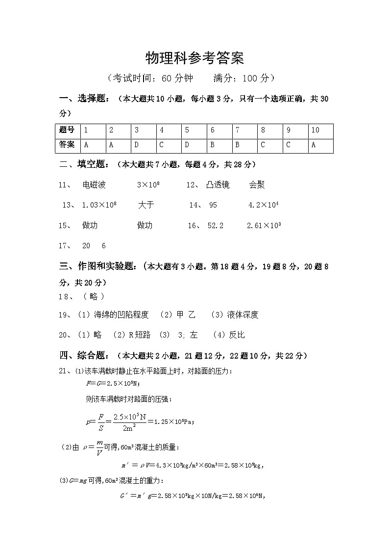2024年海南省省直辖县级行政单位琼海市琼海市海桂中学中考三模物理试题01