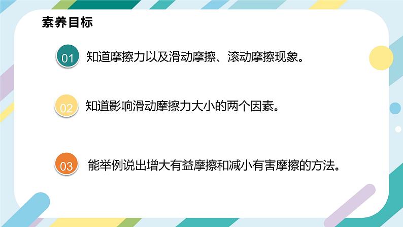 【核心素养目标】沪科版+初中物理+八年级全一册 6.5 科学探究：摩擦力 课件+教案+练习（含教学反思和答案）02