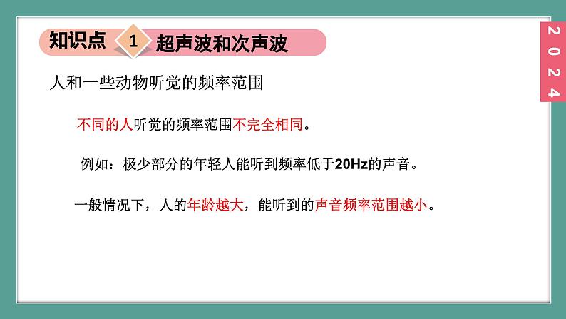 （2024）苏科版物理八年级上册1-4人耳听不到的声音PPT课件第6页