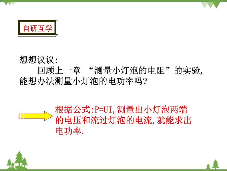 人教版物理九年级下册 第18章  第3节 测量小灯泡的电功率课件第7页