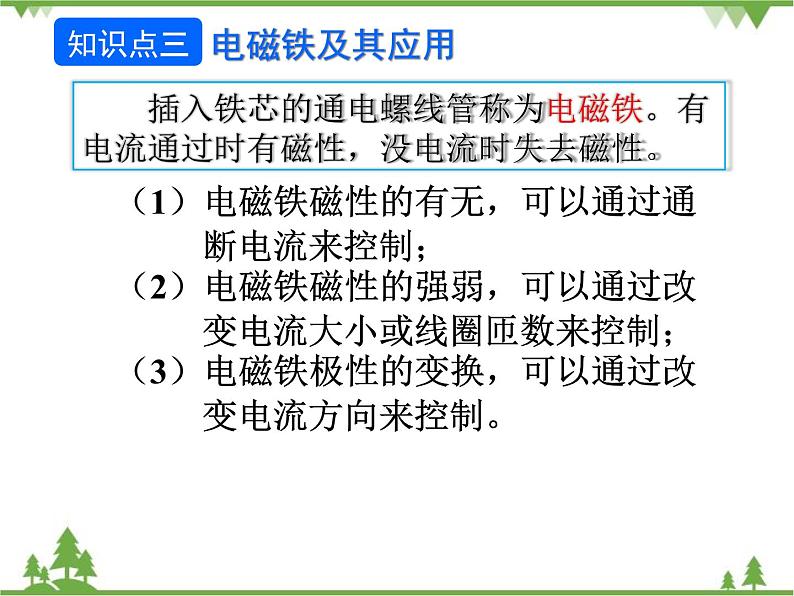 人教版物理九年级下册 第20章 章末复习课件第8页