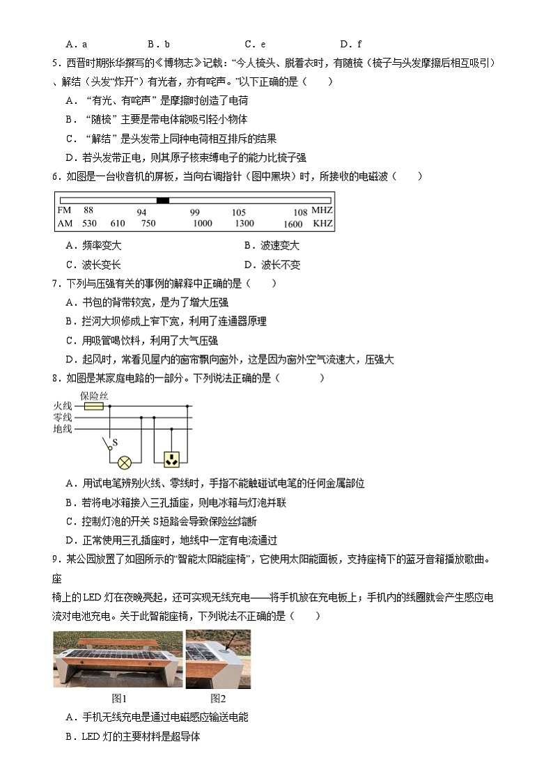2024年广东省广州市华南师范大学附属中学中考三模物理试卷第2页