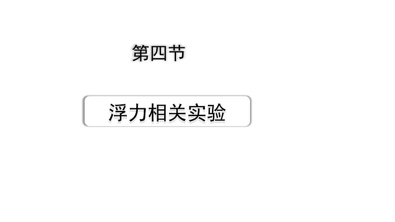 2024甘肃中考物理二轮专题复习 第八章 压强与浮力 第四节  浮力相关实验（课件）第1页