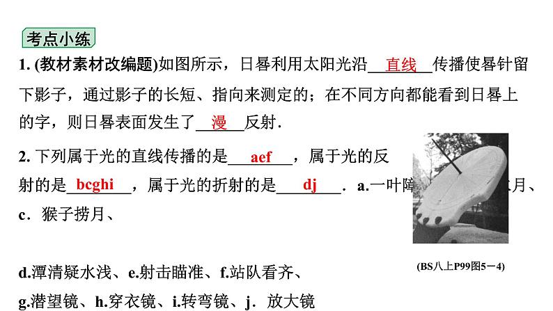 2024甘肃中考物理二轮专题复习 第五章  光现象 （课件）第6页