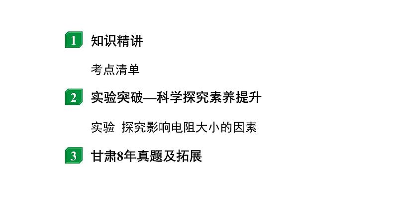 2024甘肃中考物理二轮专题复习 微专题 电流  电路  电压  电阻 （课件）第2页