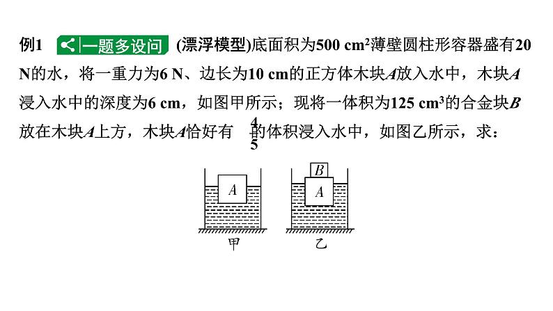 2024贵州中考物理二轮重点专题研究 第十二章 第三节  密度、压强、浮力综合计算（课件）07