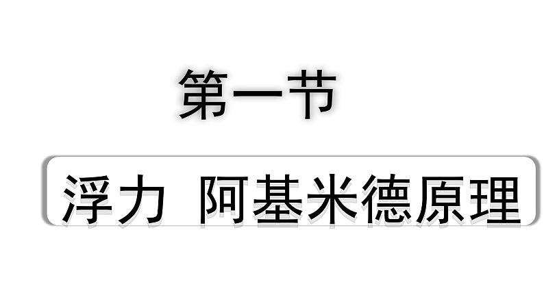 2024贵州中考物理二轮重点专题研究 第十二章 第一节  浮力  阿基米德原理（课件）01