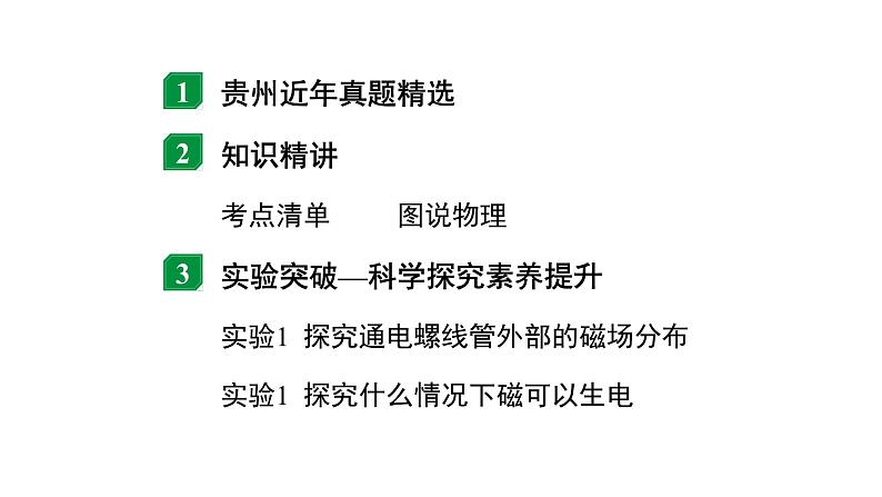 2024贵州中考物理二轮重点专题研究 第十七章 电与磁 （课件）第2页