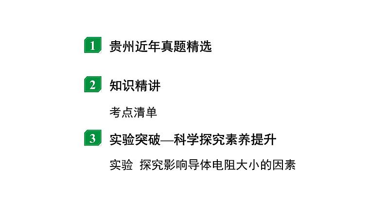 2024贵州中考物理二轮重点专题研究 微专题 电荷  电流  电压  电阻（课件）第2页