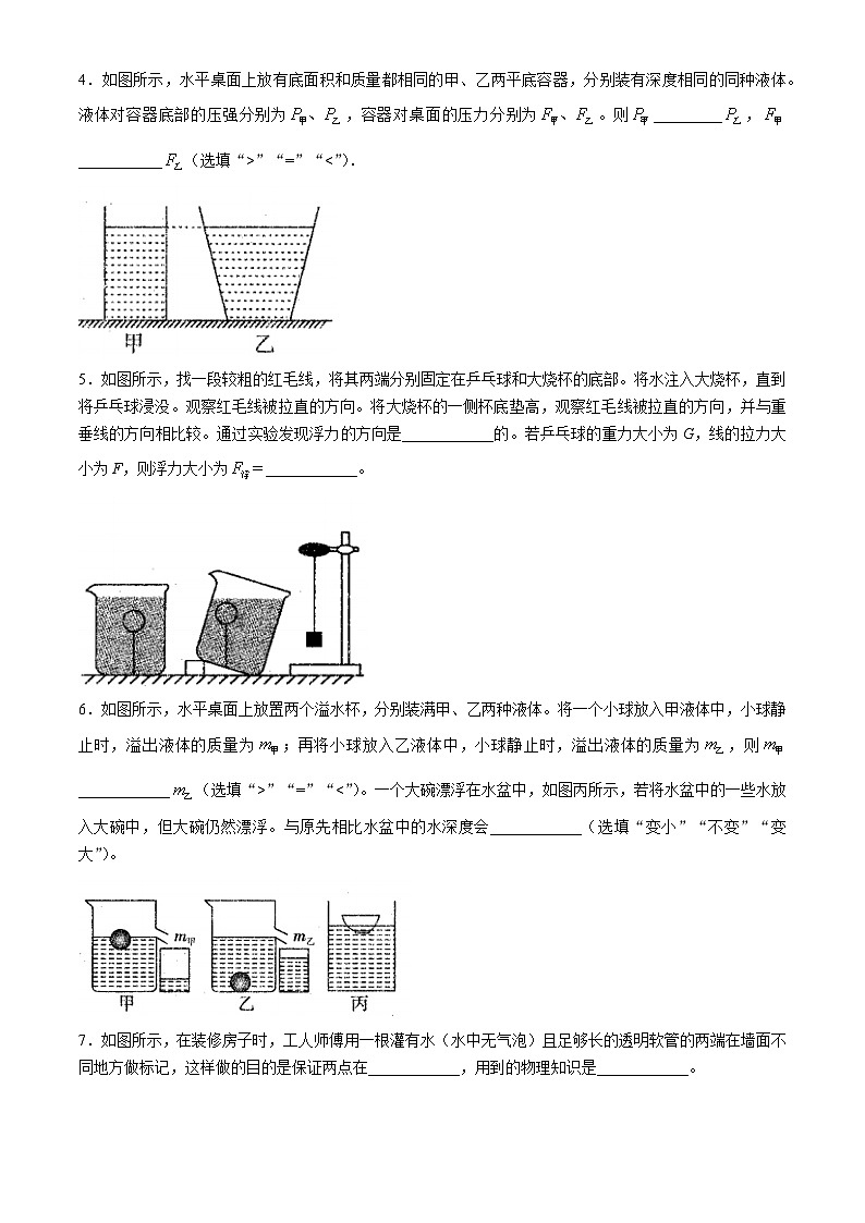 安徽省六安市霍邱县2023-2024学年八年级下学期6月期末物理试题第2页