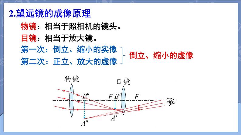 5.5 制作望远镜 课件 2024-2025学年 人教版物理八年级上册06