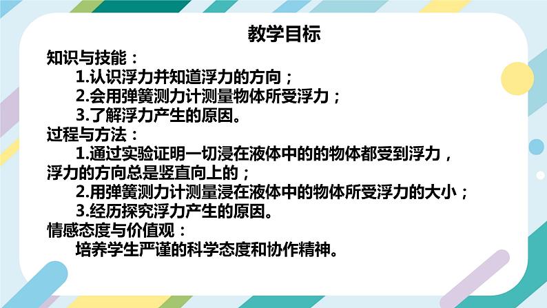 沪科版初中物理八年级全一册 《9.1  认识浮力》PPT第2页