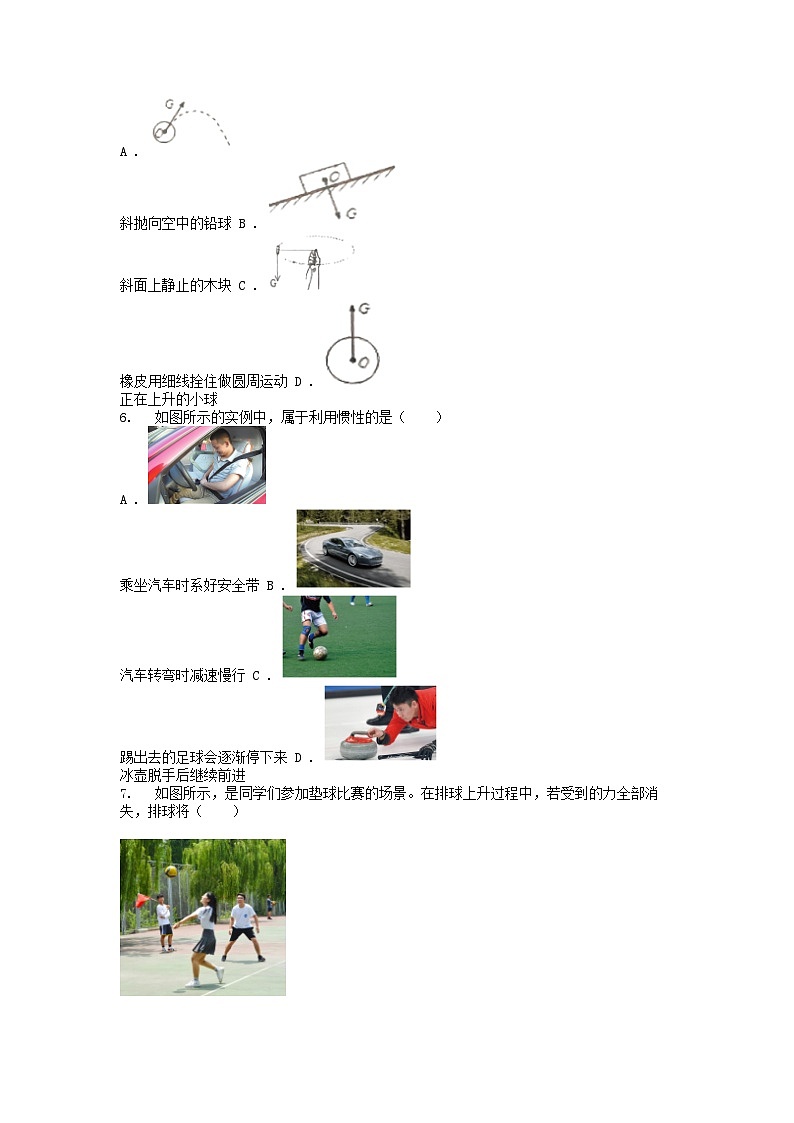 [物理]新疆维吾尔自治区喀什地区英吉沙县2023-2024学年八年级下学期3月月考试题第2页