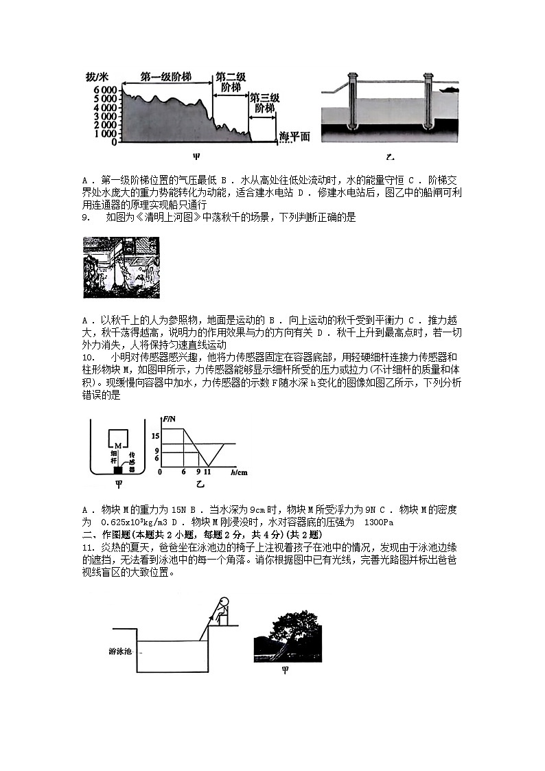 [物理][二模]深圳市龙岗区2024年中考考试试题03