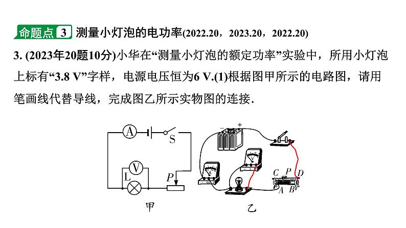 2024海南中考物理二轮微专题研究  测电阻、电功率实验（课件）第8页