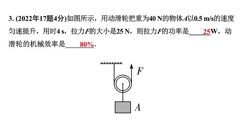 2024海南中考物理二轮重点专题研究 第八讲 第三节 机械效率（课件）第5页