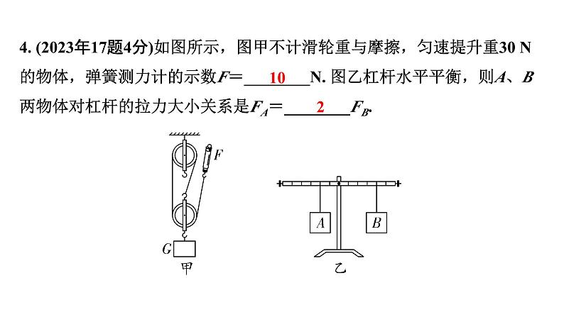 2024海南中考物理二轮重点专题研究 第八讲 第一节 简单机械（课件）06