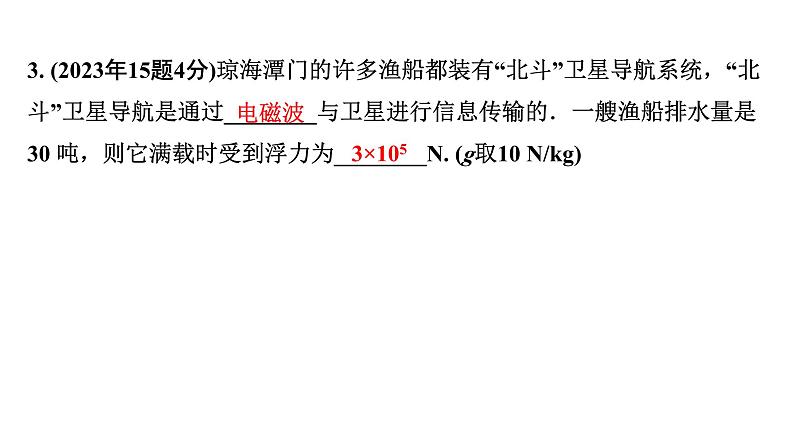 2024海南中考物理二轮重点专题研究 第七讲 第二节 浮力的相关计算（课件）06