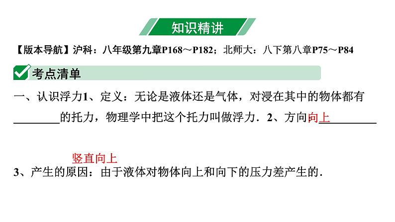 2024海南中考物理二轮重点专题研究 第七讲 第一节 浮力的理解（课件）第8页