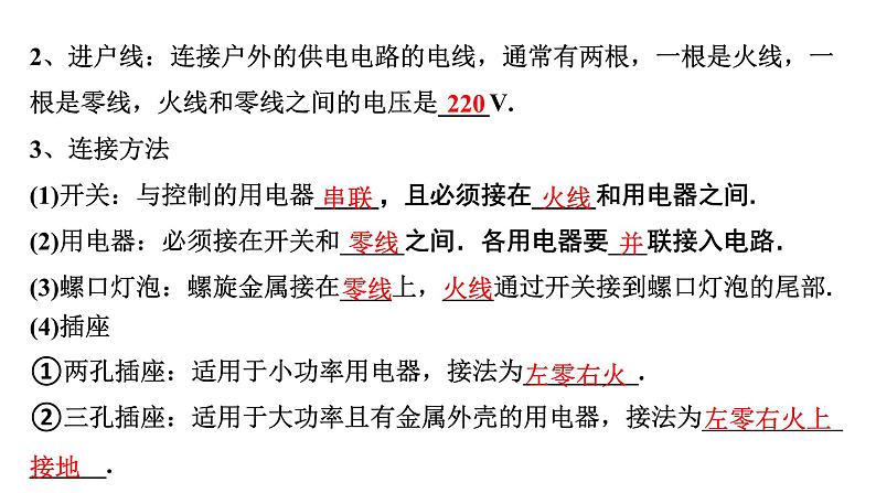 2024海南中考物理二轮重点专题研究 微专题 家庭用电（课件）第8页