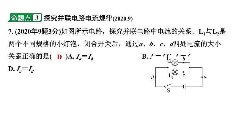 2024海南中考物理二轮重点专题研究 微专题 了解电路  电阻和滑动变阻器（课件）08