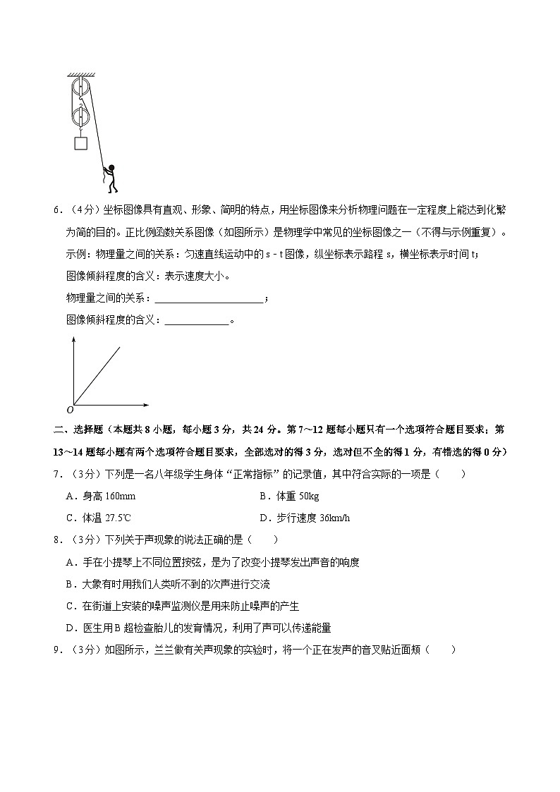 河南省洛阳市孟津县2023-2024学年八年级下学期期末物理试卷第2页