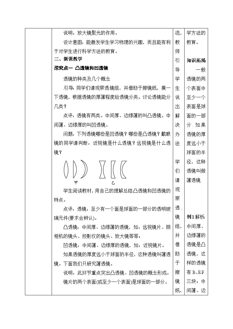人教版八年级上册第五章5.1《透镜》精品课件+教学设计+同步练习题（含参考答案）02