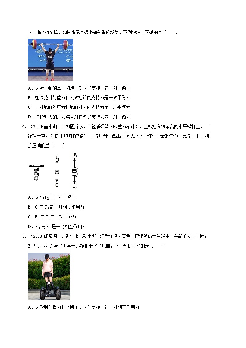 专题03 二力平衡与摩擦力综合分析【三大题型】（原卷版）第2页