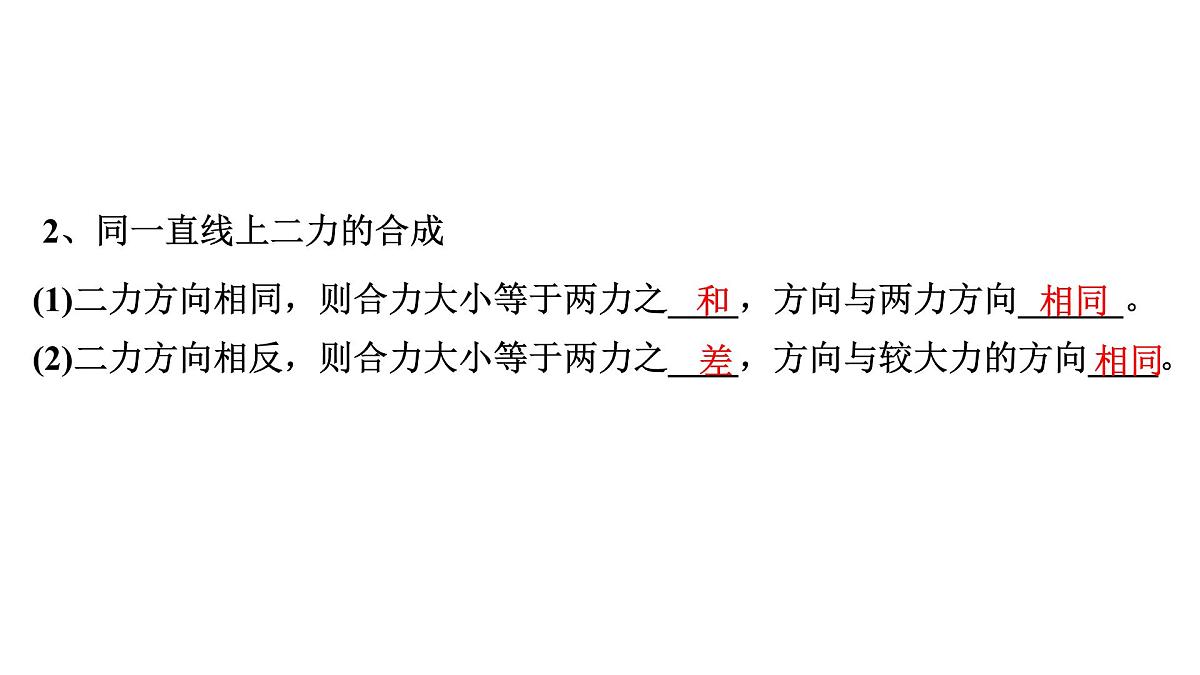 2024北京中考物理二轮专题复习 第5讲  二力合成  二力平衡 （课件）第5页