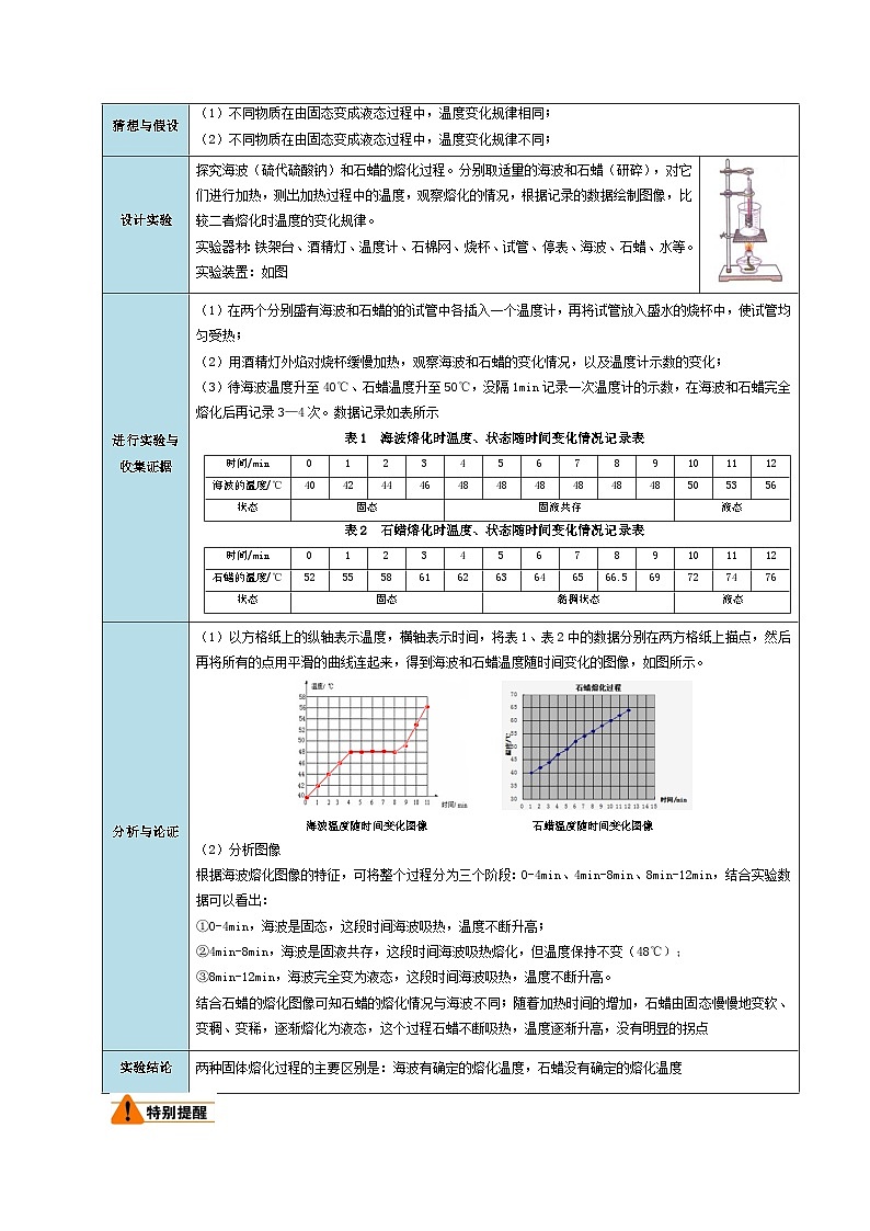 【暑假衔接】人教版初中八年级物理暑假自学课 第12讲  熔化与凝固（教师版+学生版）讲义03