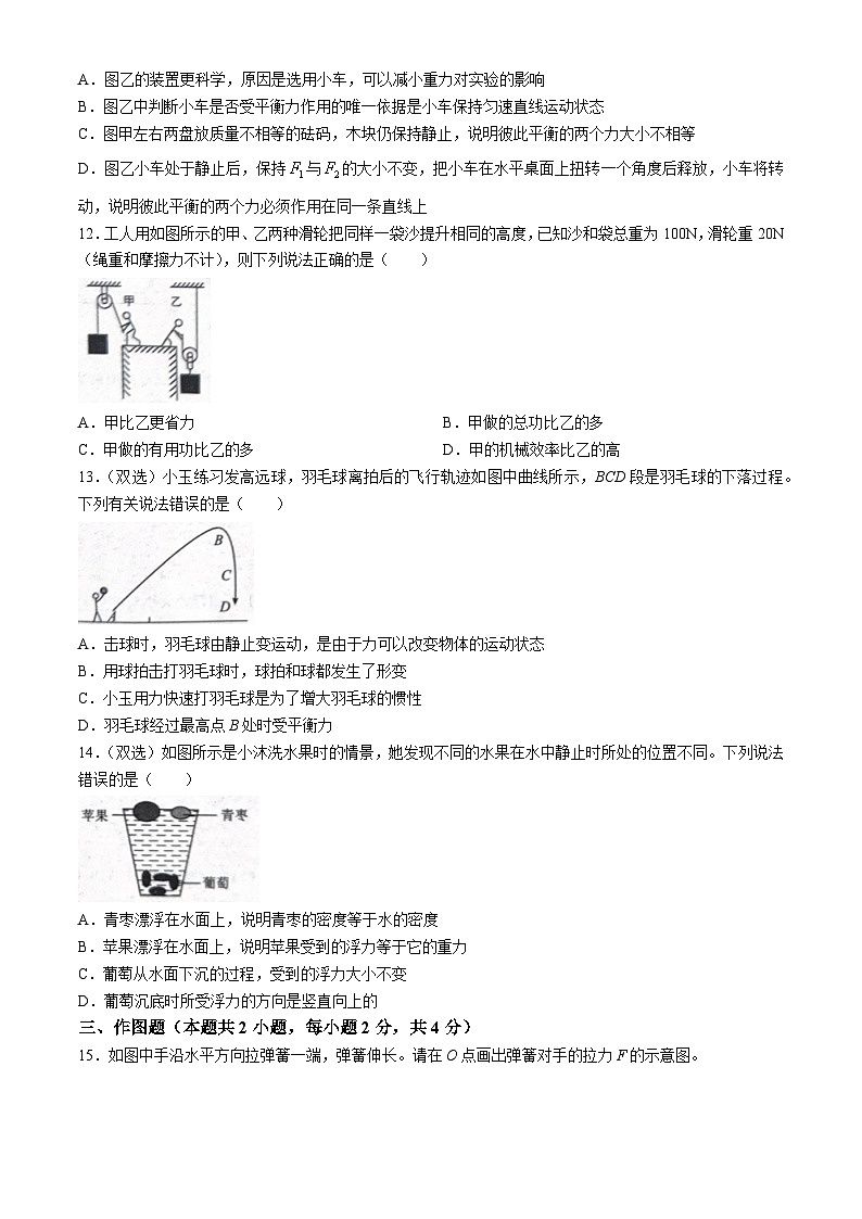 河南省商丘市夏邑县2023-2024学年八年级下学期7月期末物理试题03